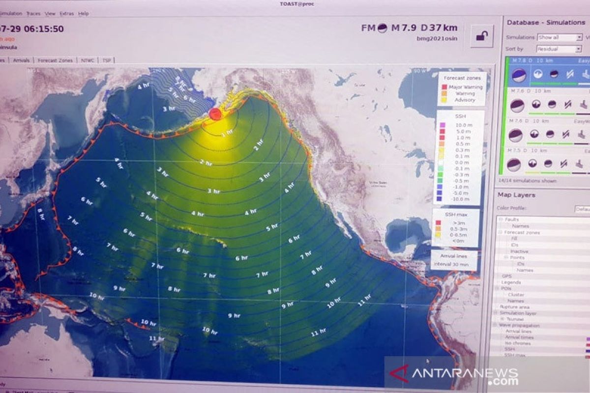 Gempa 6,2 magnitudo guncang Alaska