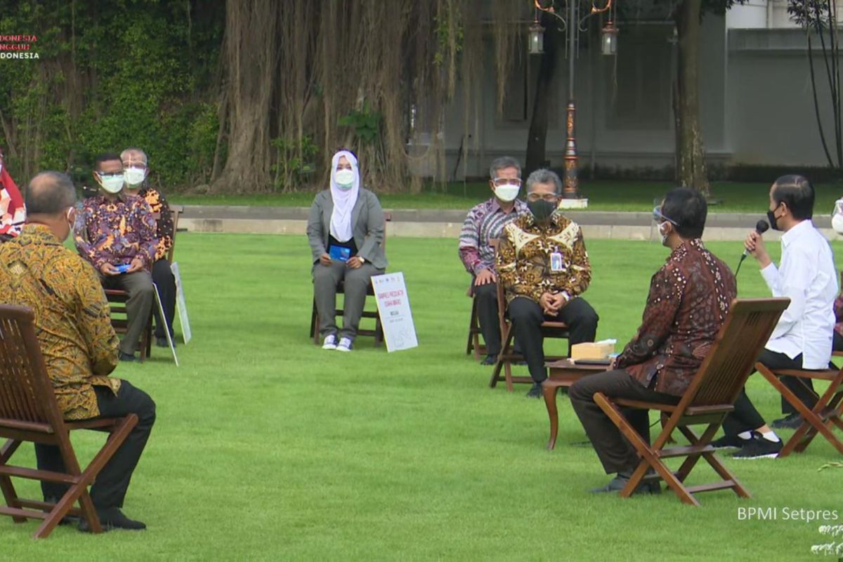 Jokowi expects entrepreneurs' resilience, hard work amid pandemic