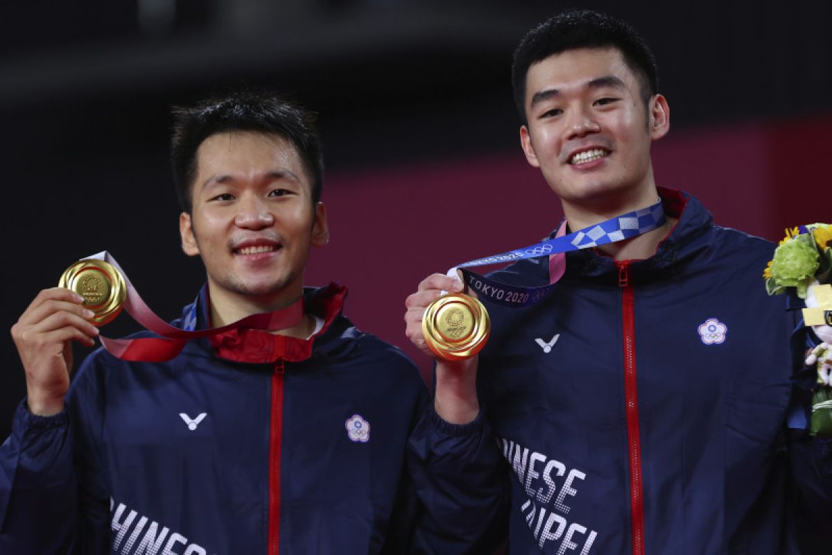 Olimpiade Tokyo: Ganda Lee/Wang sabet emas pertama bulu tangkis bagi Taiwan