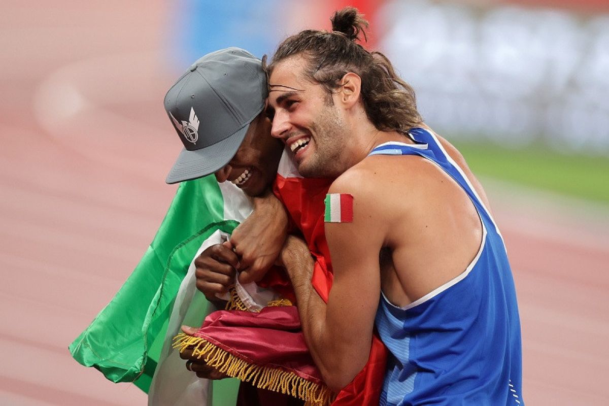 Mutaz Barshim dan Tamberi raih emas bersama lompat tinggi Olimpiade Tokyo