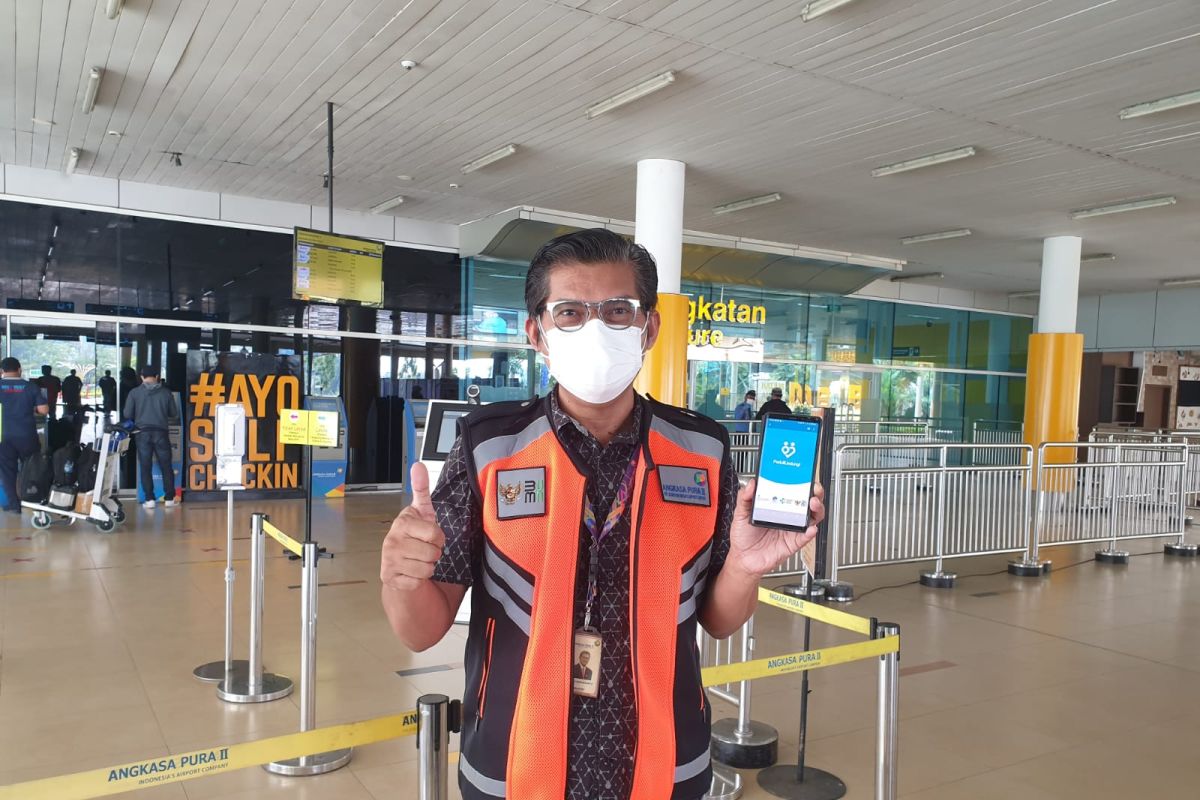 Penumpang di Bandara Sultan Thaha Jambi wajib miliki aplikasi Peduli Lindungi