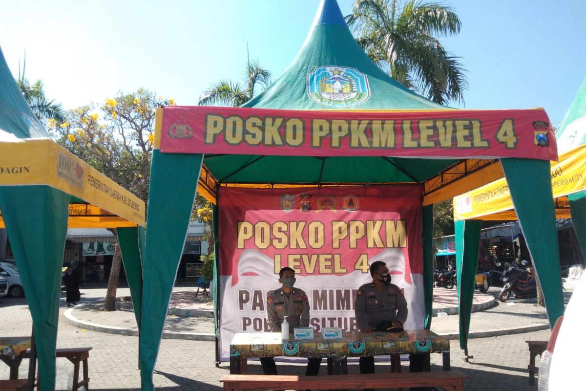 Kawal prokes, Polres Situbondo dirikan posko di pasar tradisional