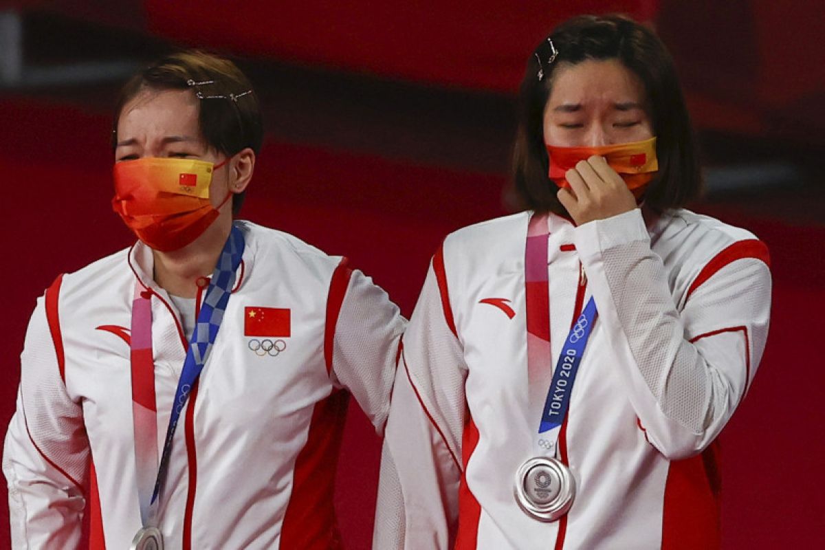 China mendominasi medali bulu tangkis Olimpiade Tokyo