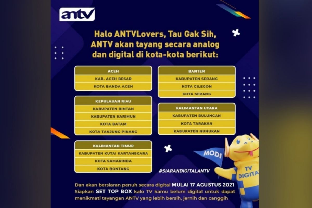 ANTV siap migrasi ke siaran digital di Kaltara