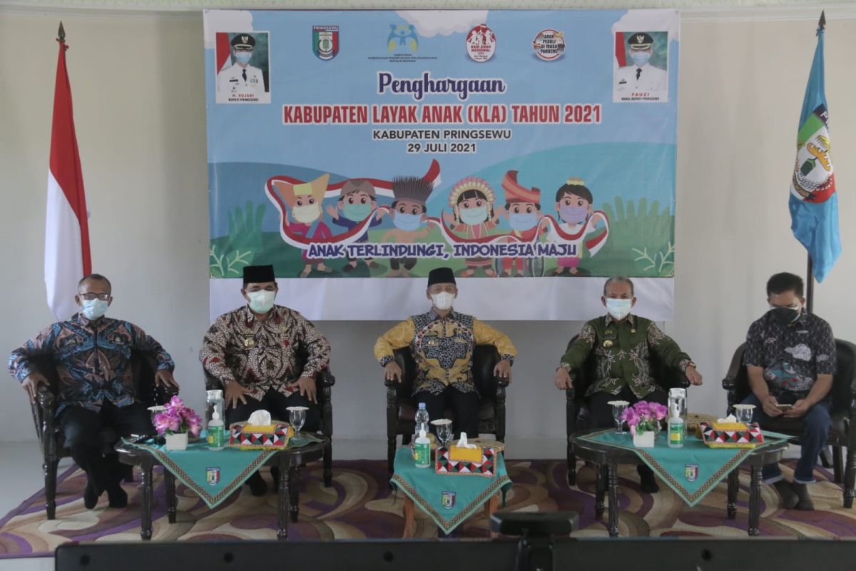 Kabupaten Pringsewu Lampung raih penghargaan KLA 2021