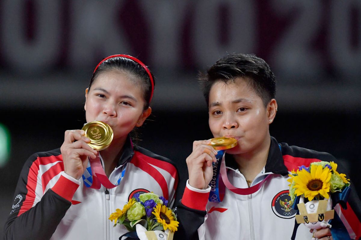 Olimpiade Tokyo, Menlu Retno beri selamat kepada Greysia/Apriyani