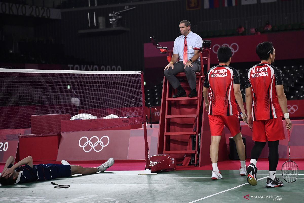 Hendra/Ahsan terhenti di perempat final French Open 2021