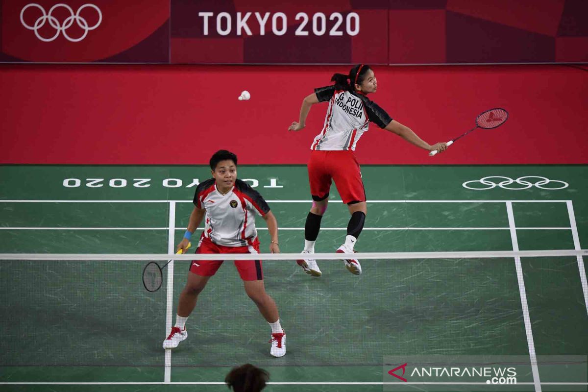 Greysia/Apriyani menyabet medali emas Olimpiade Tokyo