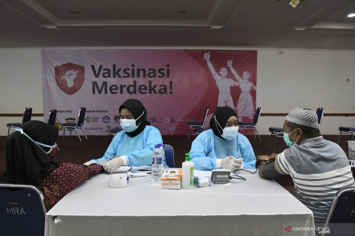 Vaksinasi Merdeka dorong angka vaksinasi Jakarta ke 94,32 persen