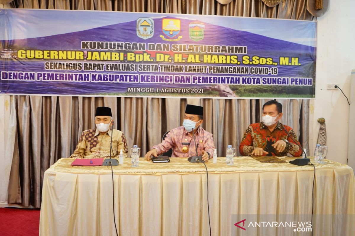 Gubernur Jambi lakukan evaluasi penanganan COVID-19 di daerah