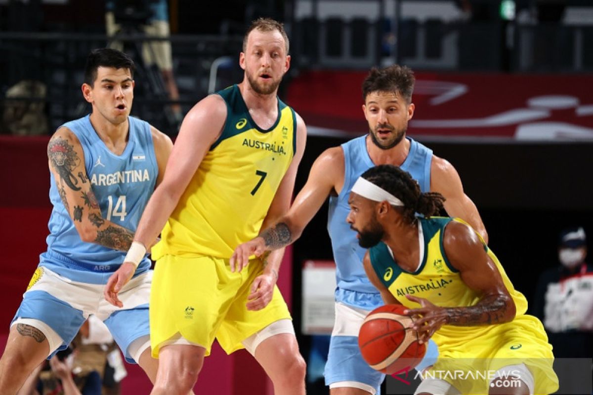 Lumat Argentina, Australia tantang AS pada semifinal basket putra