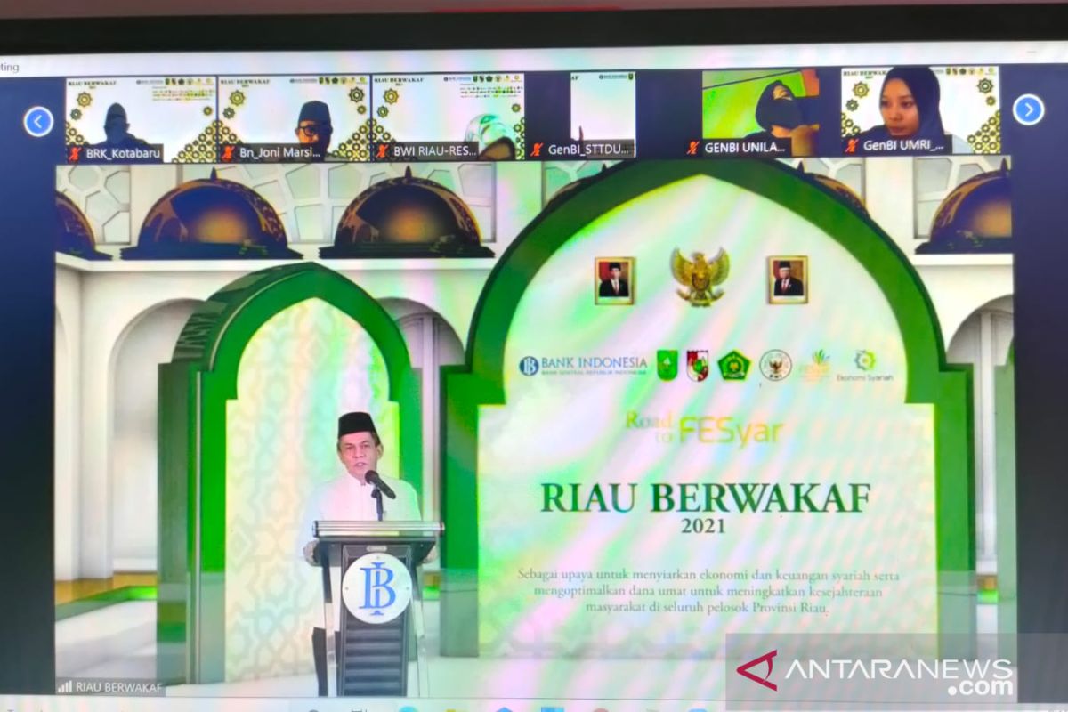 Gerakan Riau berwakaf 2021 mampu kumpulkan donasi Rp212 miliar lebih