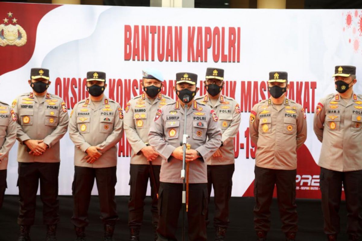 Kapolri Luncurkan Bantuan 1.000 Oksigen Konsentrator