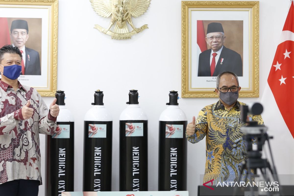 Indonesia terima bantuan donasi 532 tabung oksigen medis