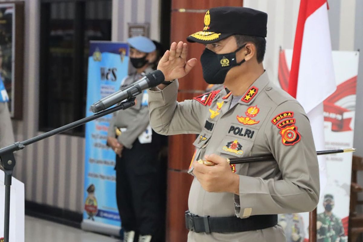 Sejumlah kapolres dan pejabat utama Polda Aceh dimutasi