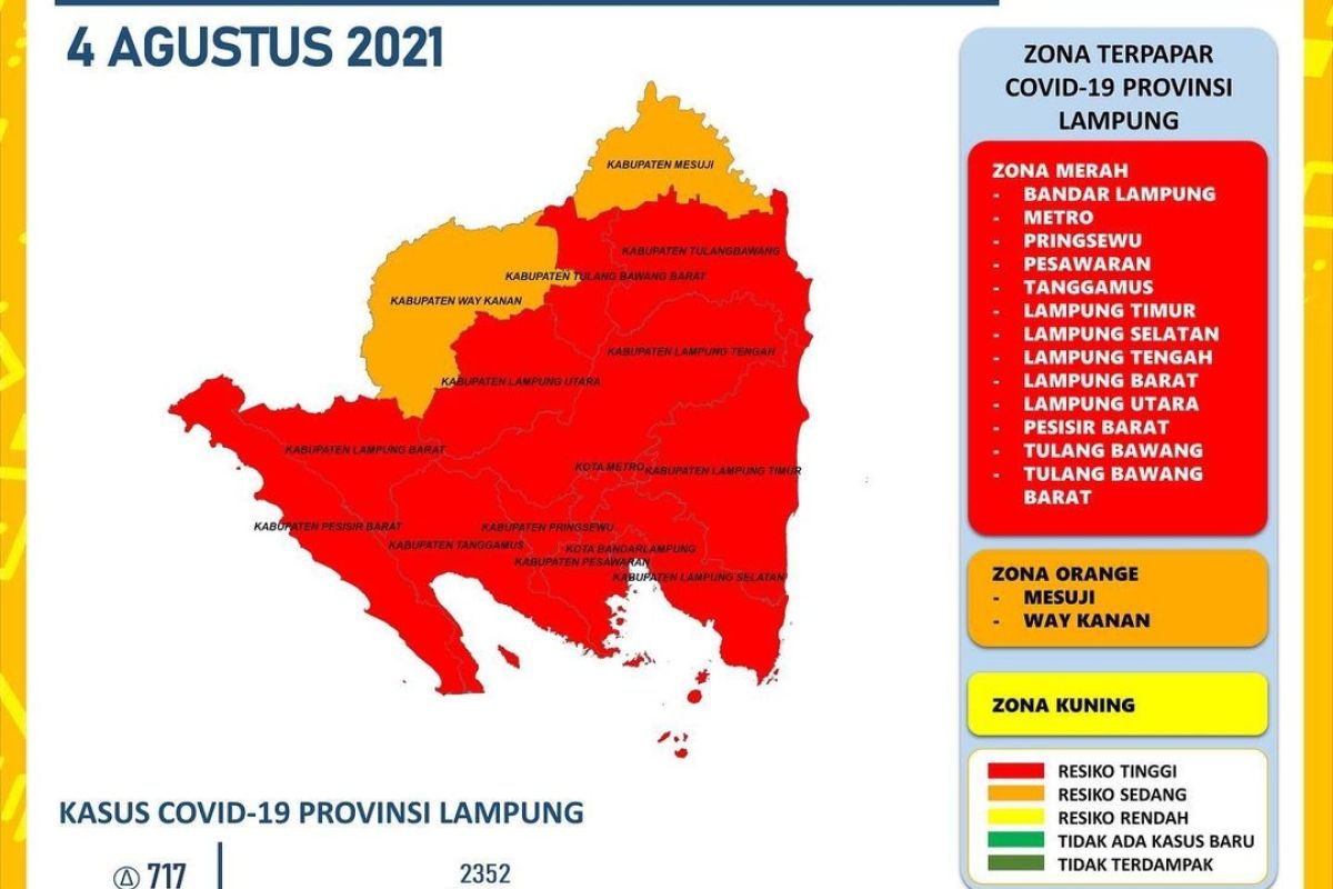 Dinkes: Kematian pasien COVID-19 di Lampung bertambah 70 orang