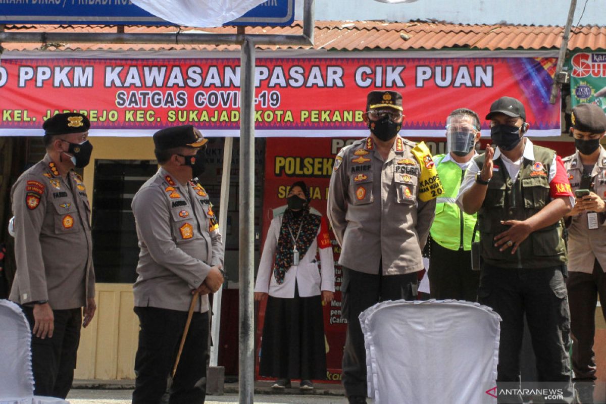 Pekanbaru perpanjang PPKM level 3 antisipasi gejolak saat kasus Ramadhan