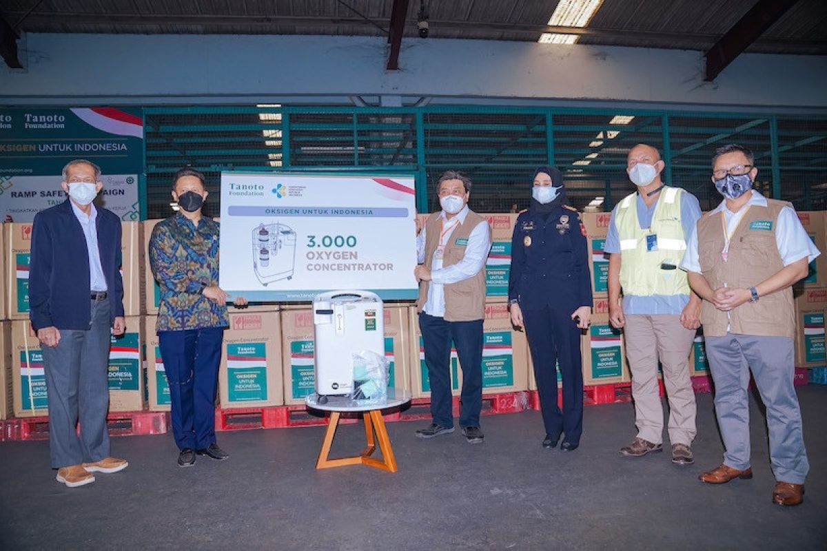 Tanoto Foundation sumbang 3.000 konsentrator oksigen kepada pemerintah