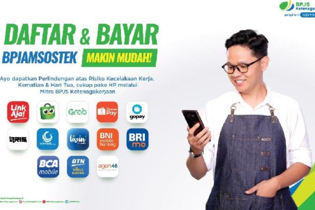 Bayar iuran makin mudah, ini kanal kerja sama BPJS Ketenagakerjaan