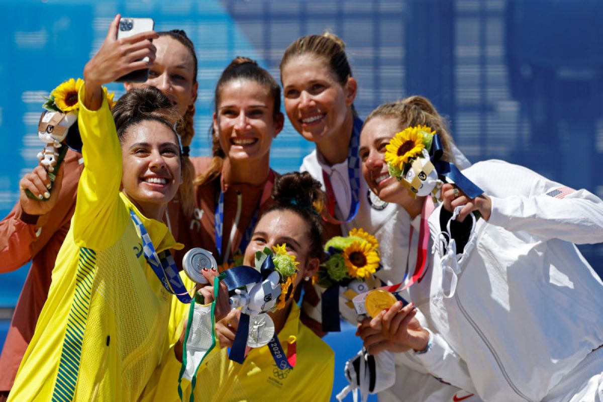 Emas voli pantai putri Olimpiade Tokyo jatuh ke tangan AS