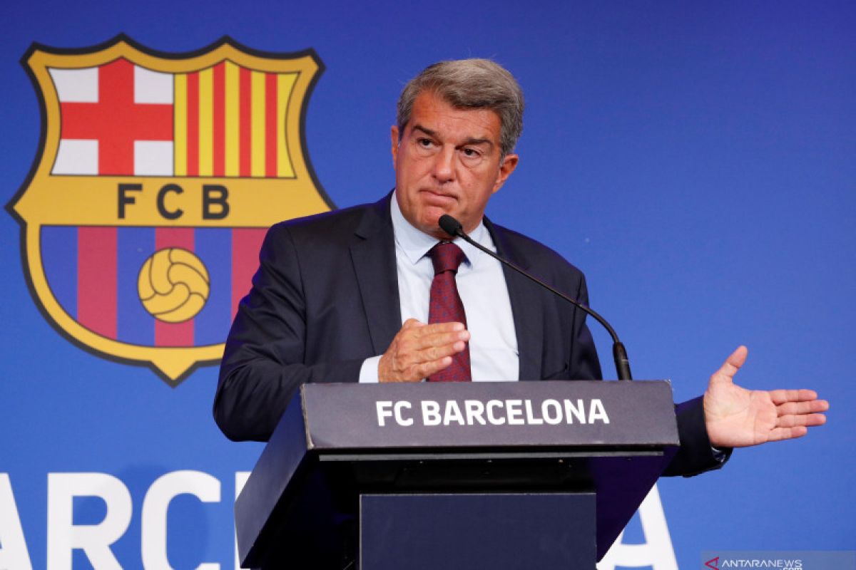 Laporta indikasikan Barca mundur dalam perburuan transfer Haaland