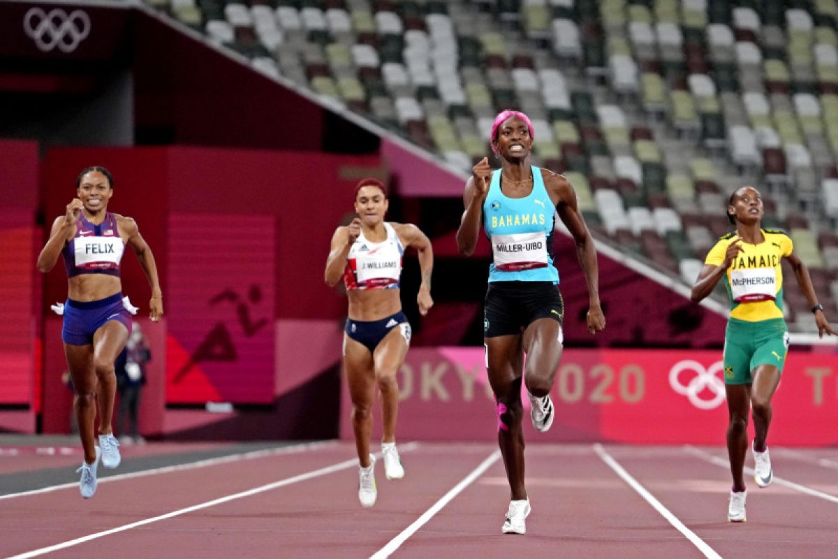 Olimpiade Tokyo: Miller-Uibo sabet emas 400 meter putri, Allyson Felix terbesar di atletik