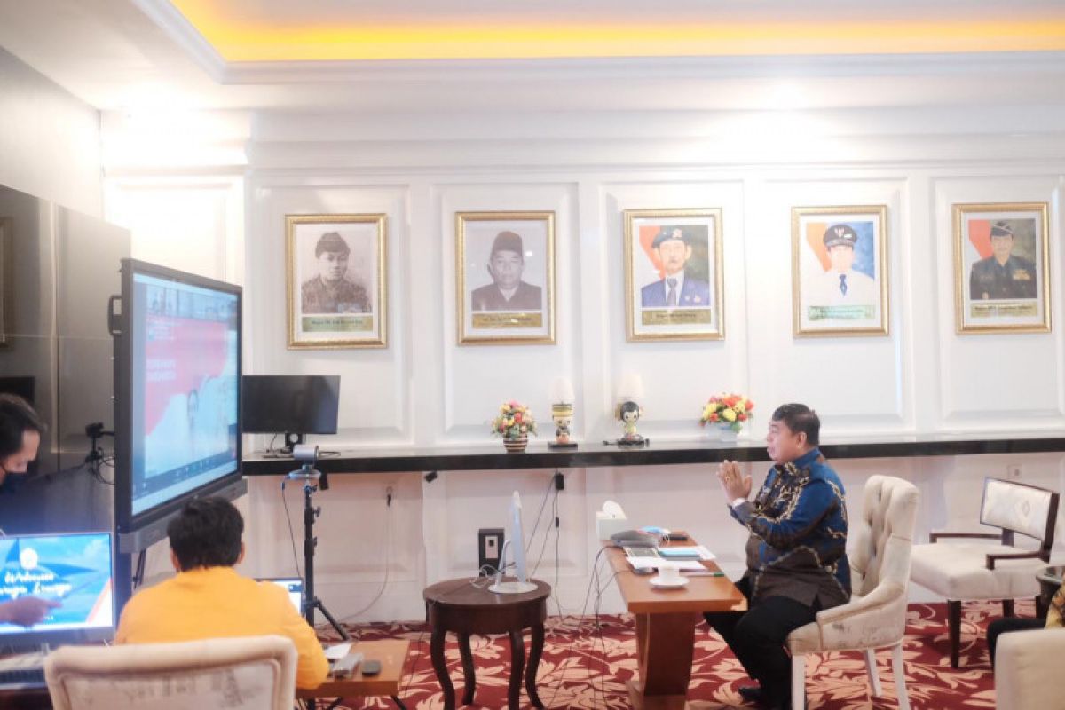 Sekda Sulsel laporkan progres penanganan COVID-19 kepada Kemendagri