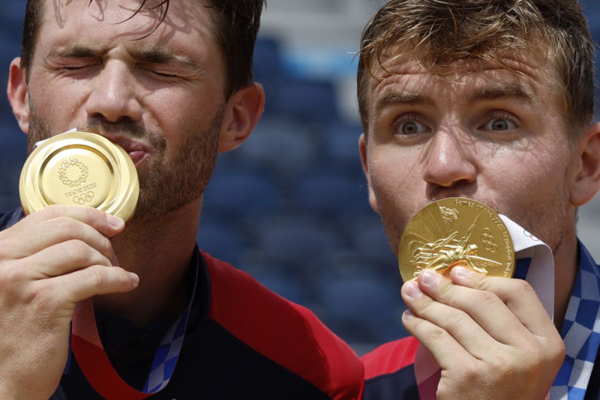 Olimpiade Tokyo - Norwegia juara voli pantai putra