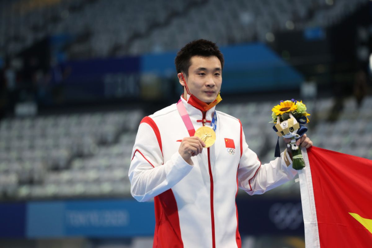 Olimpiade Tokyo - China raih emas ketujuh loncat indah saat Cao menangi menara 10m putra