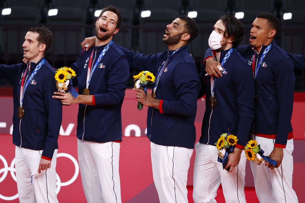Emas bola voli putra Olimpiade Tokyo 2020 jadi milik Prancis