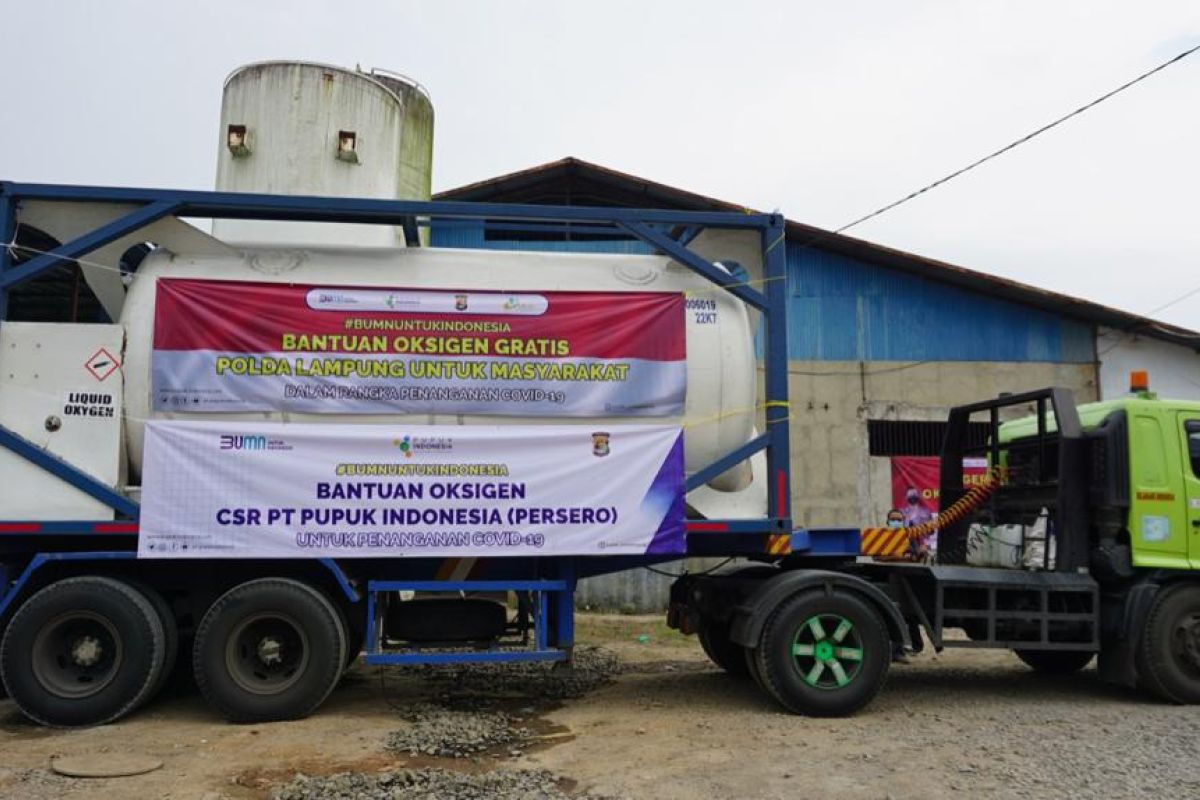 Pupuk Indonesia delivers 286 tons of oxygen to aid COVID-19 handling