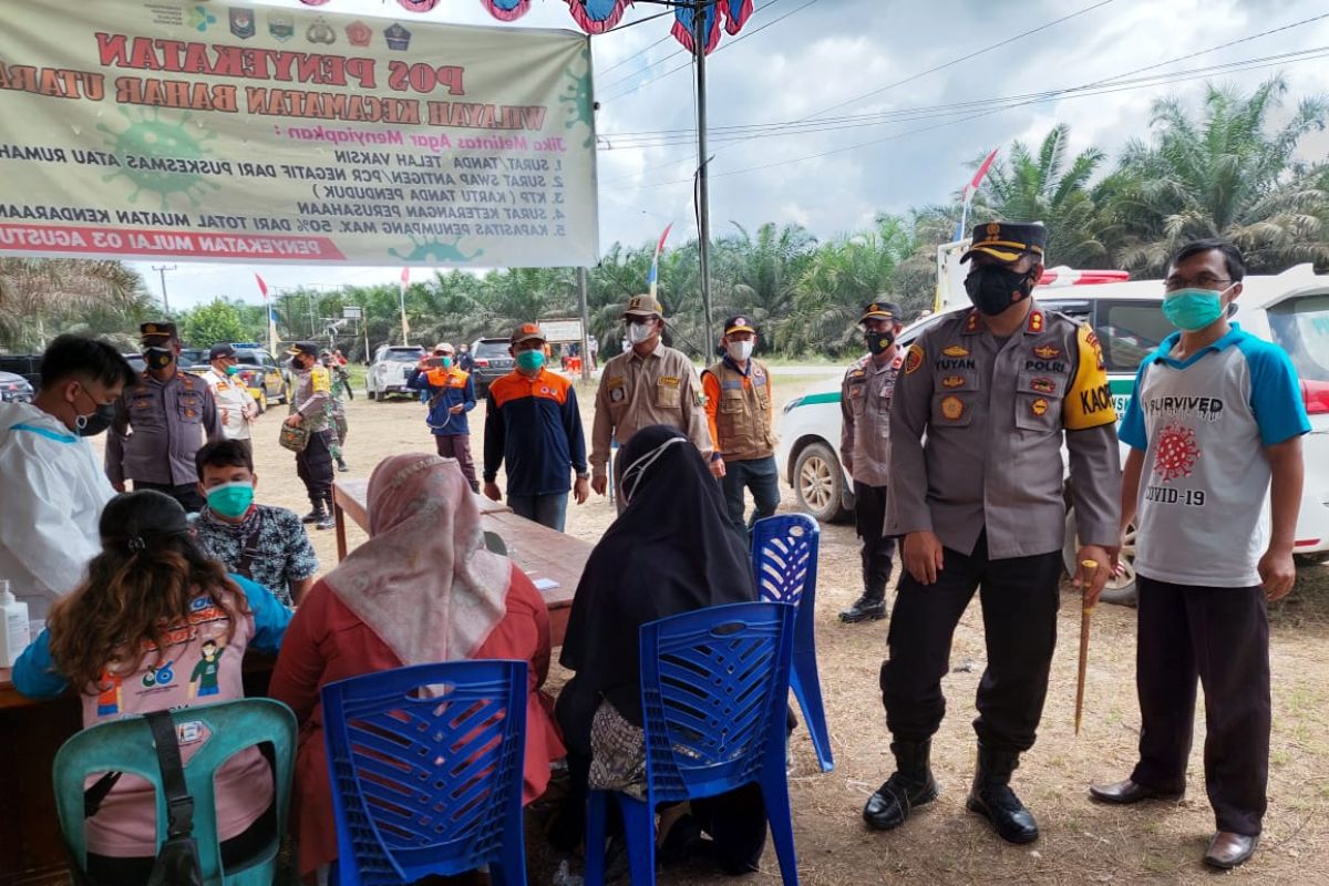 Polres Muarojambi bangun posko penyekatan batas kecamatan