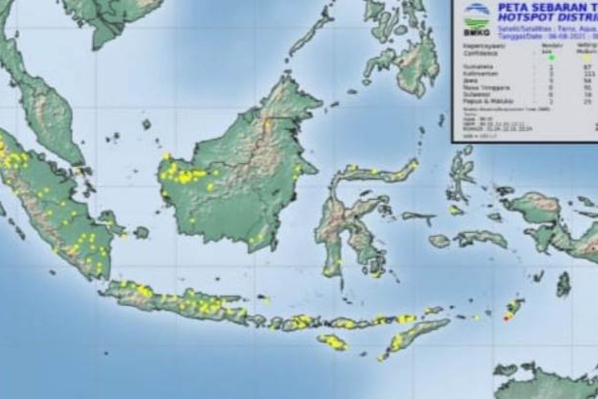 BMKG pantau 24 titik panas di Sumatera  Utara