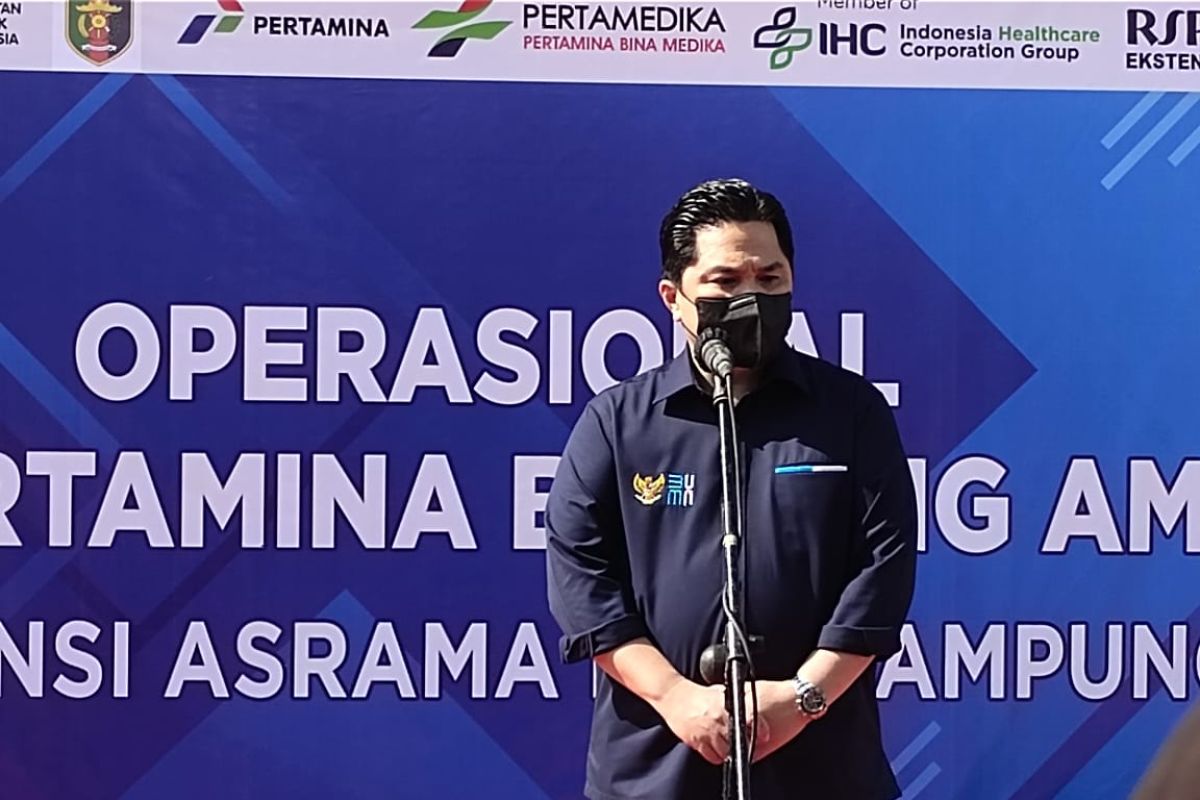Erick: RS Darurat disiapkan karena data COVID-19 mulai meningkat di Lampung