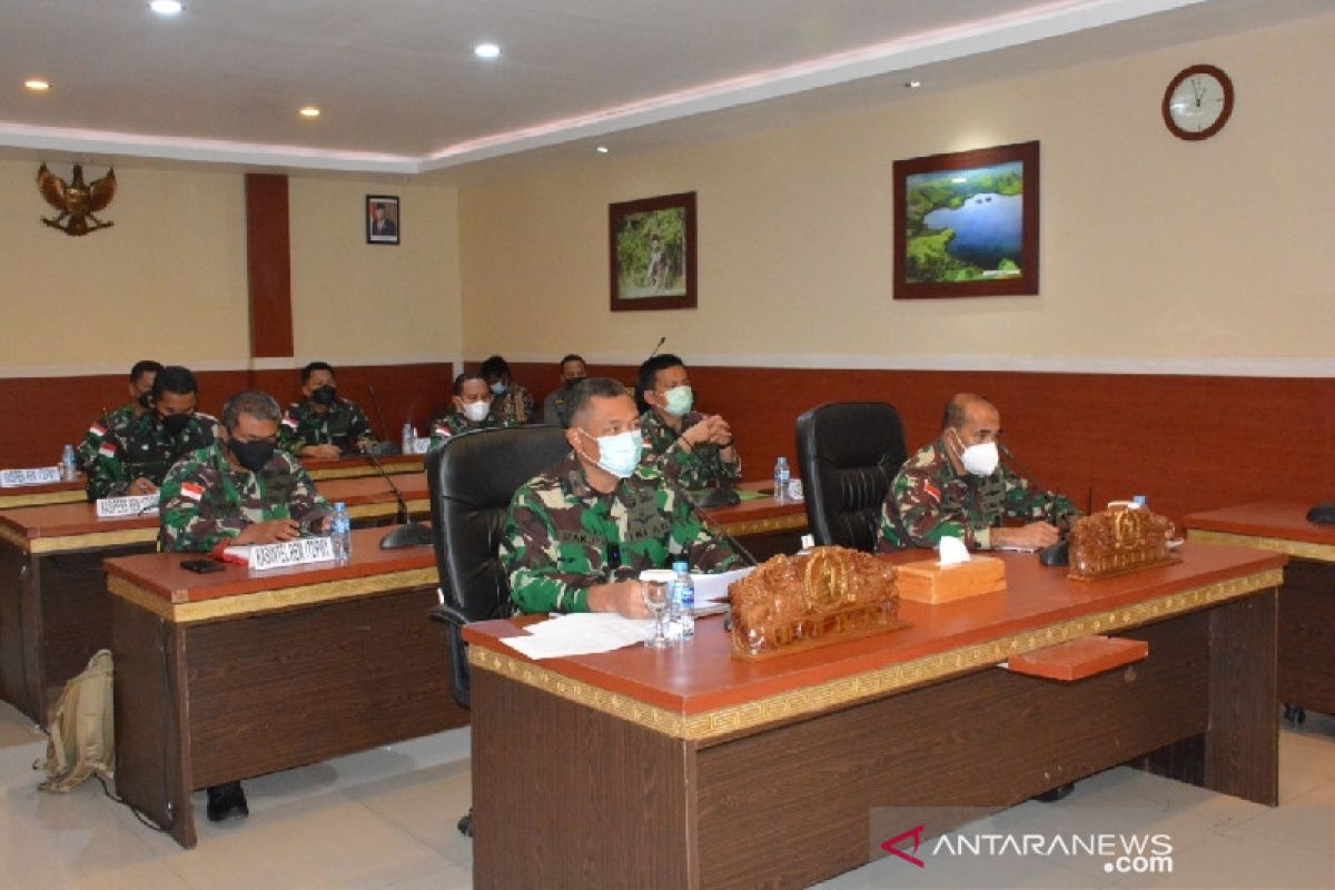 Danrem 172/PWY ikuti rapat evaluasi PPKM dengan Presiden Joko Widodo