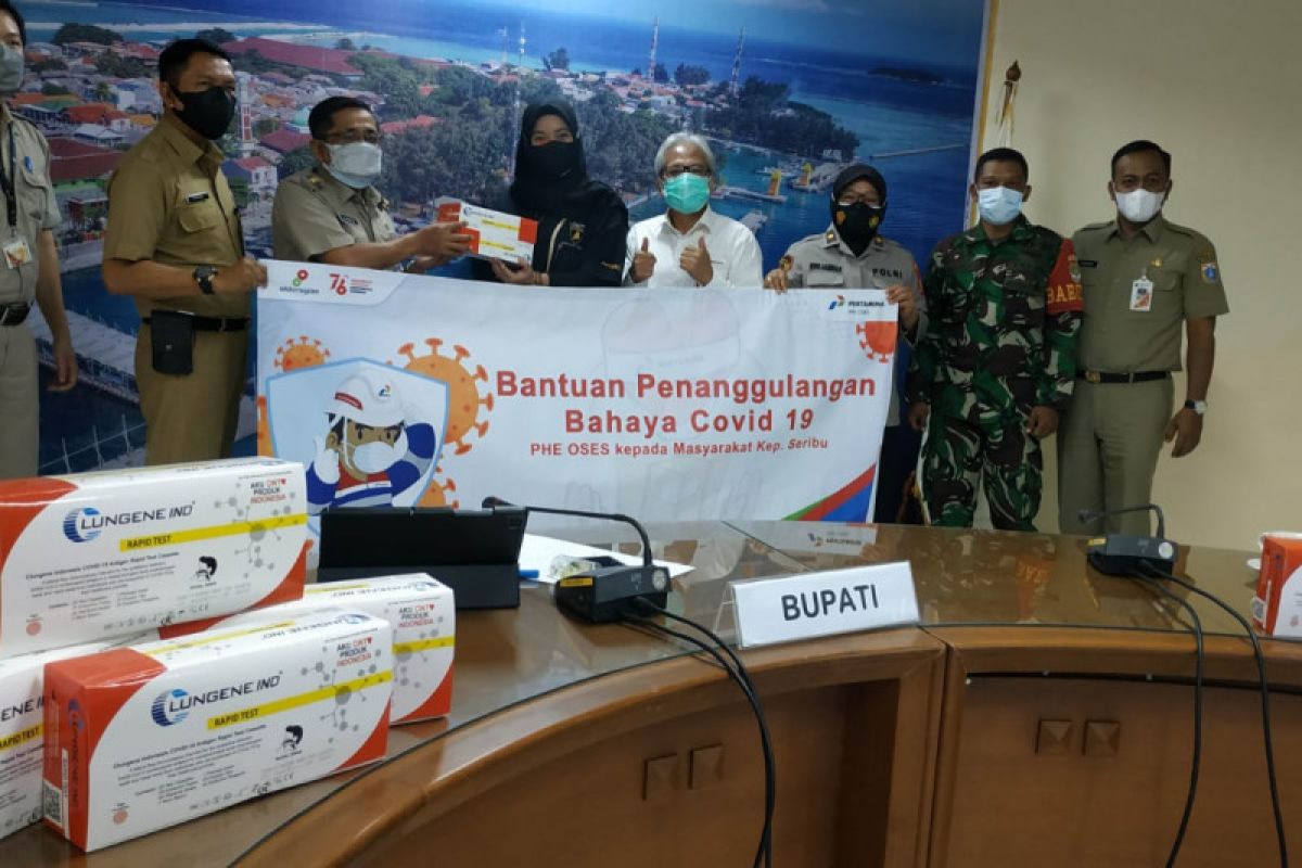 Bantu Pemerintah Kepulauan Seribu tangani COVID-19, PHE OSES salurkan 1000 alat rapid antigen