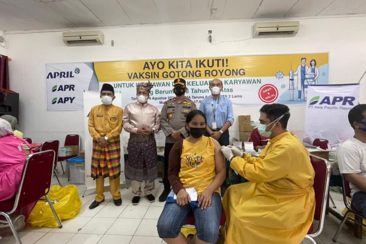 Forkopimda Pelalawan apresiasi pelaksanaan vaksinasi Gotong Royong RAPP