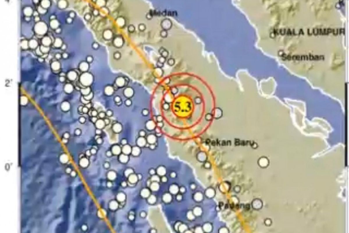 Gempa magnitudo 5,3 guncang Padang Lawas Utara