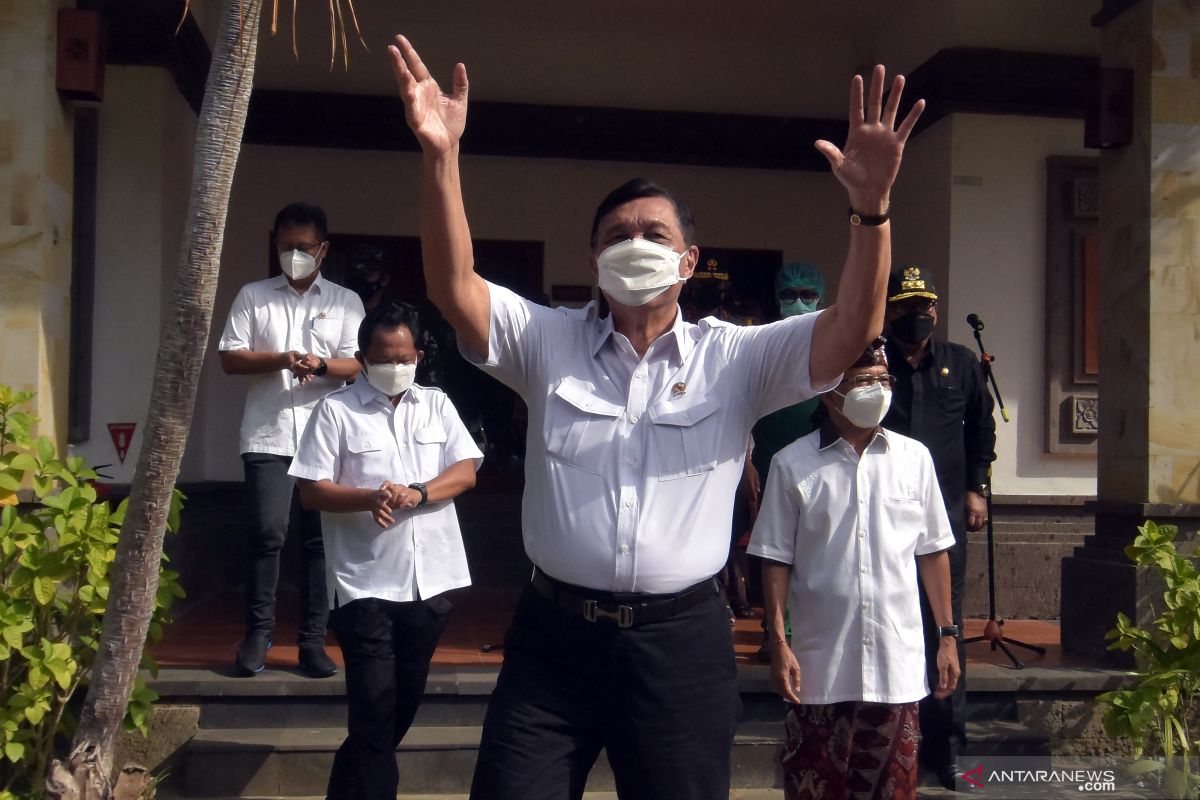 Menko Luhut: 3T dan protokol kesehatan kunci untuk penanganan COVID-19 Bali