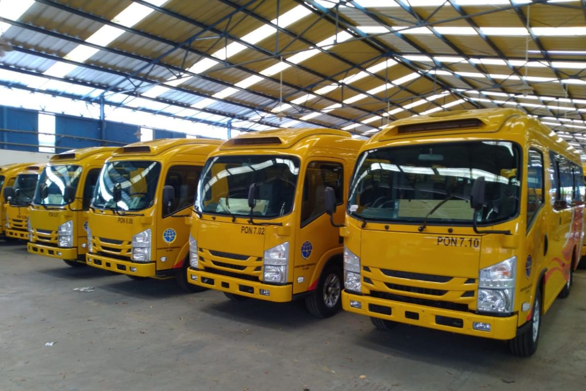 Transportation Ministry prepares buses for Papua's PON, Peparnas