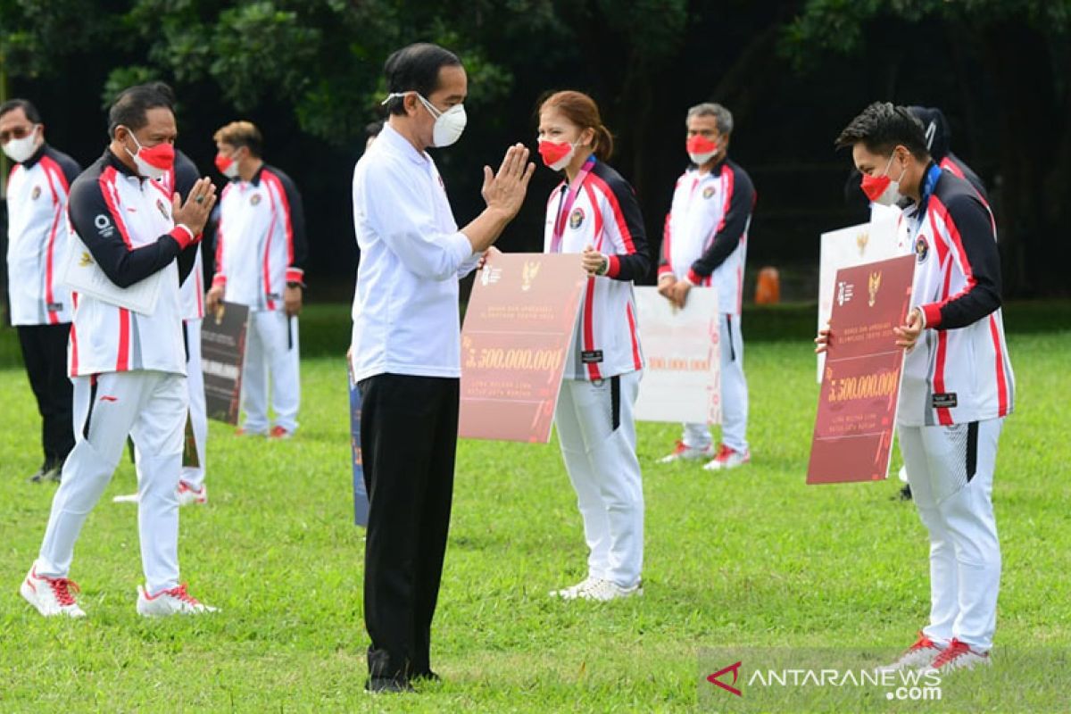 Presiden Jokowi beri bonus bagi atlet di Olimpiade Tokyo