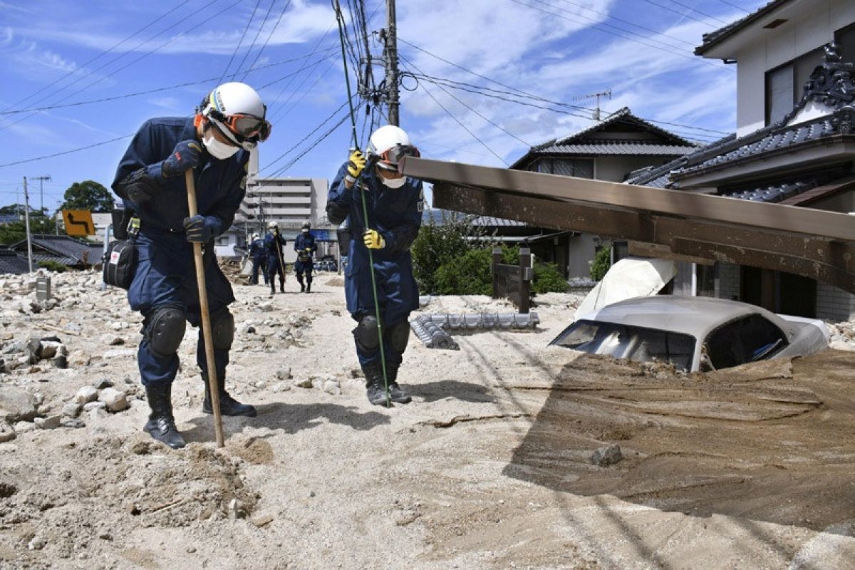 Hujan deras, Badan Meteorologi Jepang keluarkan peringatan risiko tertinggi di Hiroshima