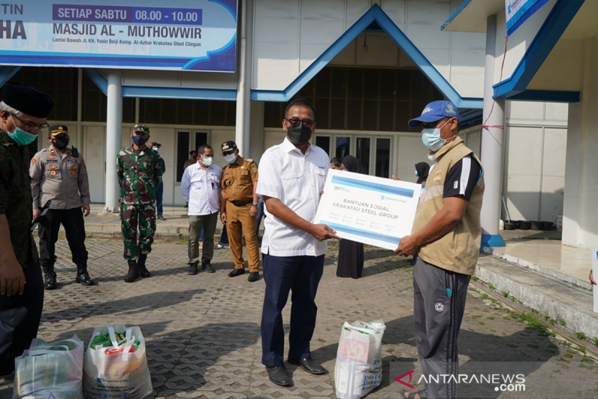 Menjelang HUT Ke-51, Krakatau Steel Berikan Bantuan Sembako Rp1,72 Miliar