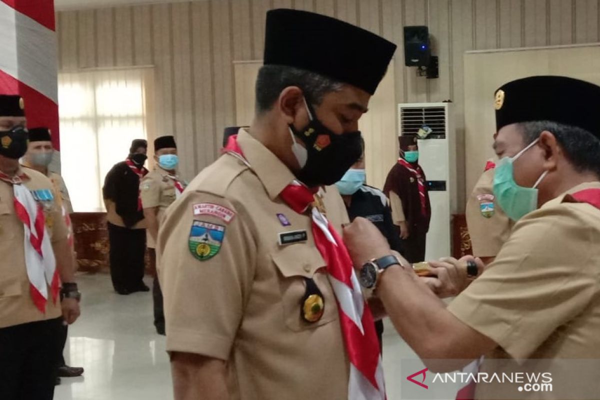 Bupati Merangin ajak Pramuka tampil terdepan berikan contoh disiplin prokes