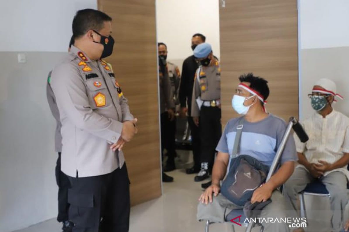 Polda Riau layani vaksinasi COVID-19 warga disabilitas dan masyarakat terluar