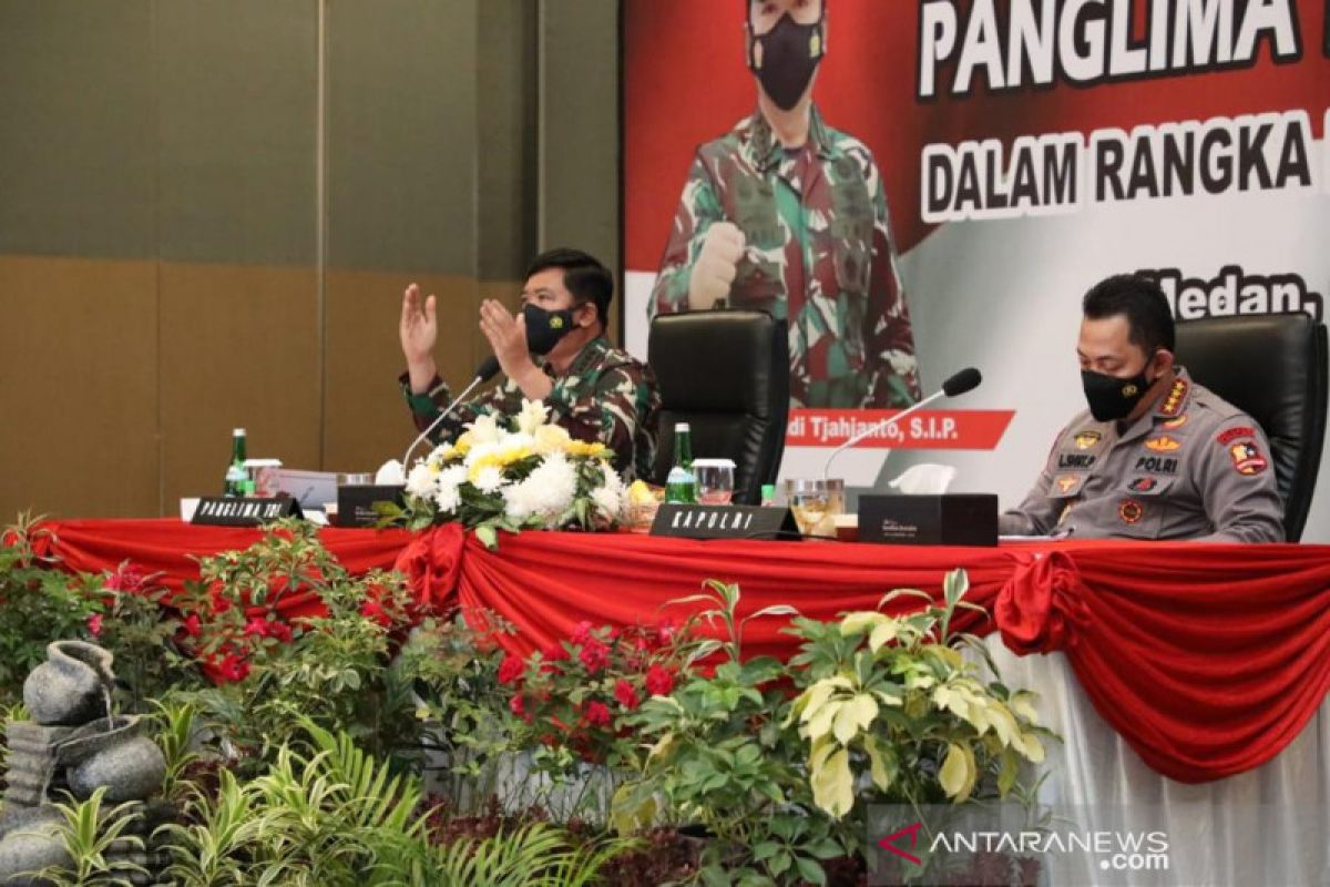 Panglima TNI pimpin Rapat Penanganan COVID-19 di Sumut