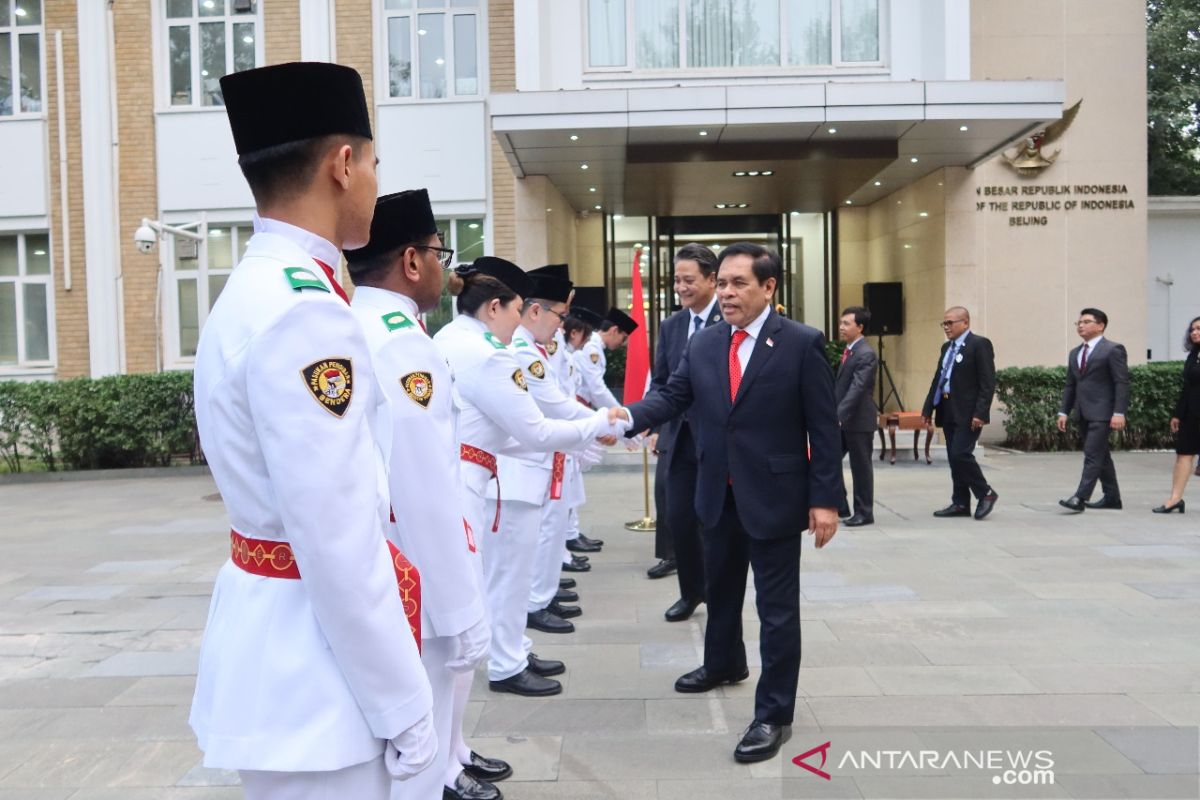 Paskibra KBRI Beijing dikukuhkan