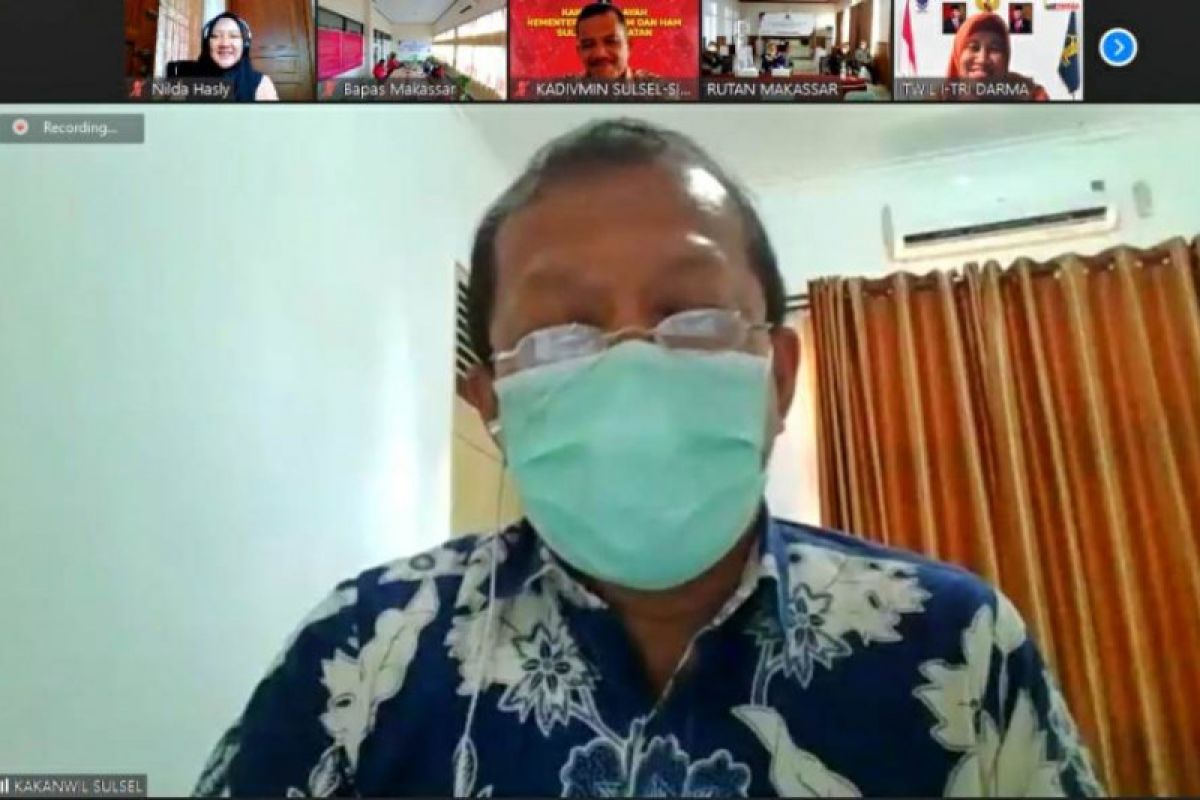 Tim Itjen Kemenkumham beri pendampingan kepada Kanwil Sulsel terkait WBK/WBBM