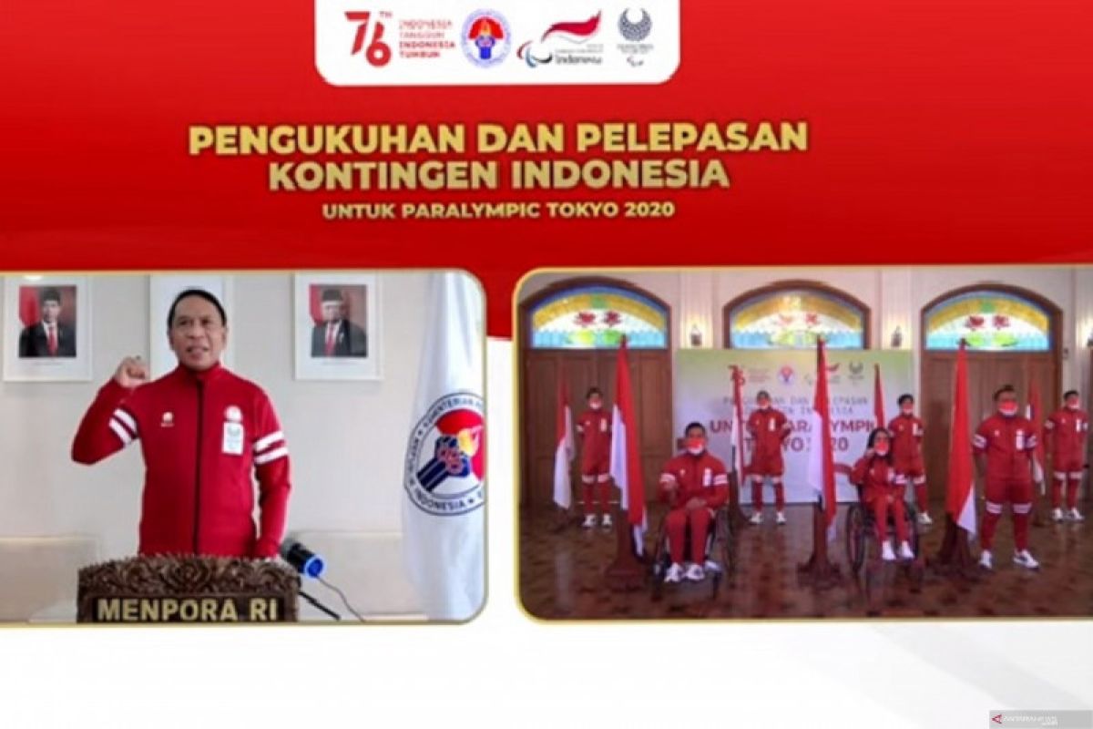 Menpora memotivasi atlet Indonesia yang berlaga di Paralimpiade Tokyo