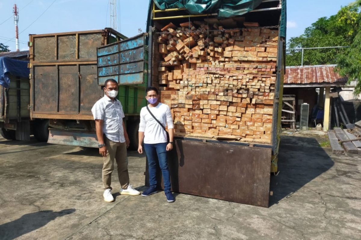 Gakkum KLHK tahan Direktur CV BEA asal Pekanbaru terkait kasus kayu ilegal